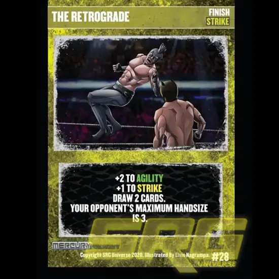 Supershow Cosmic Crusader: Mercury - Wrestling Card and Dice Game. SRG Structure Deck. Ages 12+, 2-6 Players, 10 Min Game Play {4}