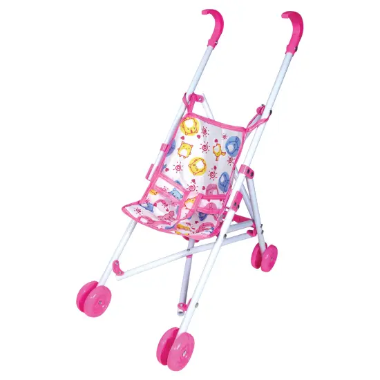 Lissi: 10" Baby Doll & Umbrella Stroller Set - Pink, White, Animal - Travel Playset, Foldable & Lightweight Design, Toy, Kids & Toddlers Ages 2+ {5}