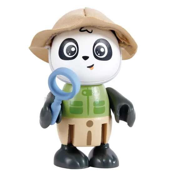 Hape: Sam & Pam Set - 2 Panda Articulated Toy Figurines, Wooden Animal Miniatures W/ Explorer Gear, Nature, Green Planet Explorers, Kids Age 3+ {7}