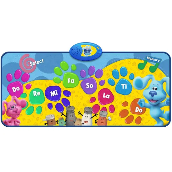 Blue's Clues and You: 8 Note Dance Playmat - Includes 4 Sounds & Memory Game Options, 31" x 13.75" Musical Mat, Ages {3}