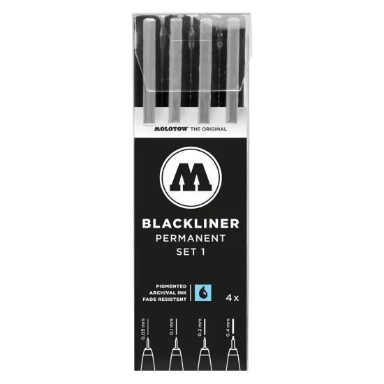 Blackliner 4pc Set (.05, .1, .2, .4) {1}