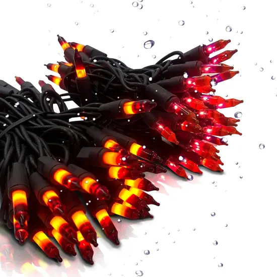 23 Feet Halloween Purple Orange Lights String {1}