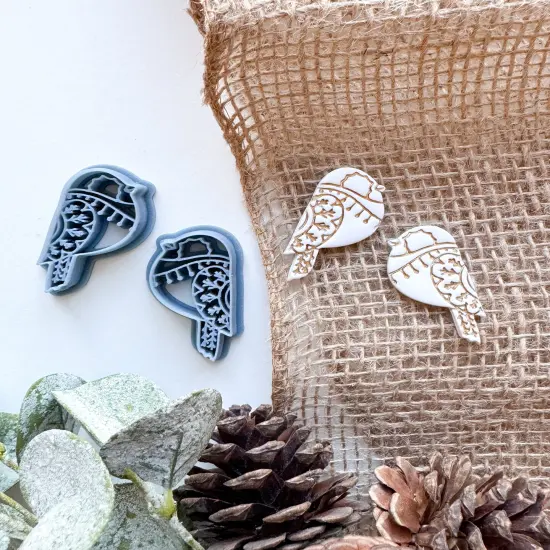 FOLKISH ROBIN BIRD | CHRISTMAS 2022 | CLAY CUTTER {1}