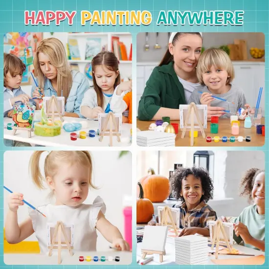 20 Set Mini Canvas Painting Kit {5}