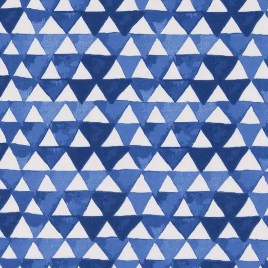 Indigo - Blue Abstract & Geometric Upholstery Fabric 54 Inches" {1}