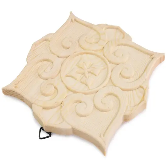 CousinDIY Paintable Wood Medallian 8"x8"-Mandala {3}