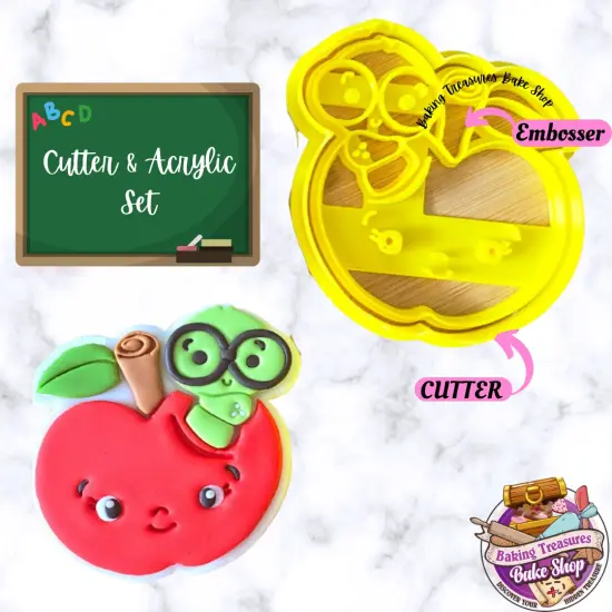 Book Worm Cookie Cutters and Embossers {1}