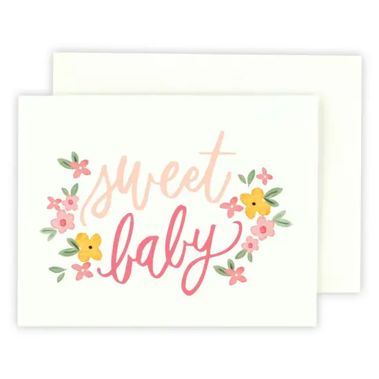Echo Park Greeting Card 1/Pkg-Sweet Baby {1}