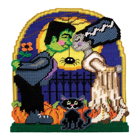 Design Works Plastic Canvas Wall Decor Kit-Monster Love {3}