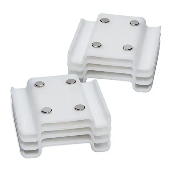 [8-Pack] Magnetic Spice Jar Organizers to Maximize Kitchen Storage - Easy to Install Pantry Organizer - Magnetic Organizer to Reduce Cupboard Clutter - Cabinet Organizers for Wire Racks, 2 3/8 Inch {1}