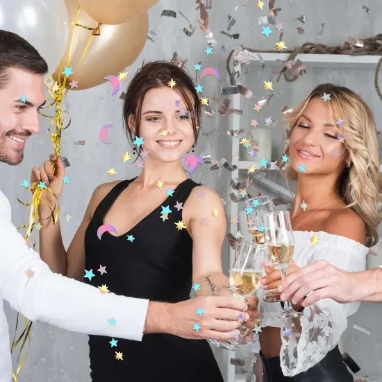 4000 PCS Moon Star Confetti for Table {4}