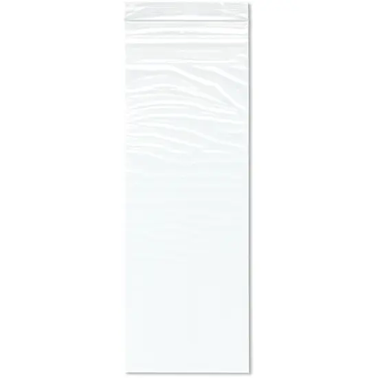 Plymor 5" x 14" (Pack of 100), 2 Mil Zipper Reclosable Plastic Bags {1}