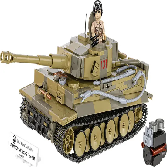 COBI The Tank Museum Historical Collection WWII PANZER VI TIGER I no. 131 Tank Building Set, 898 Pieces {2}