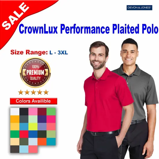 Devon & Jones&reg; CrownLux Performance Tall Plaited Polo Red {2}