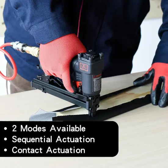 Tools T50JC 20 Gauge Crown Air Stapler Pneumatic Staple Gun with 1200pcs Staples, 1/4-Inch to 9/16-Inch Upholstery Stapler for Upholstering, Woodworking and DIY Projects {3}