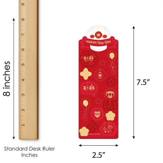 Big Dot of Happiness Lunar New Year - 2025 Year of the Snake Favor Kids Stickers - 16 Sheets - 256 Stickers {4}