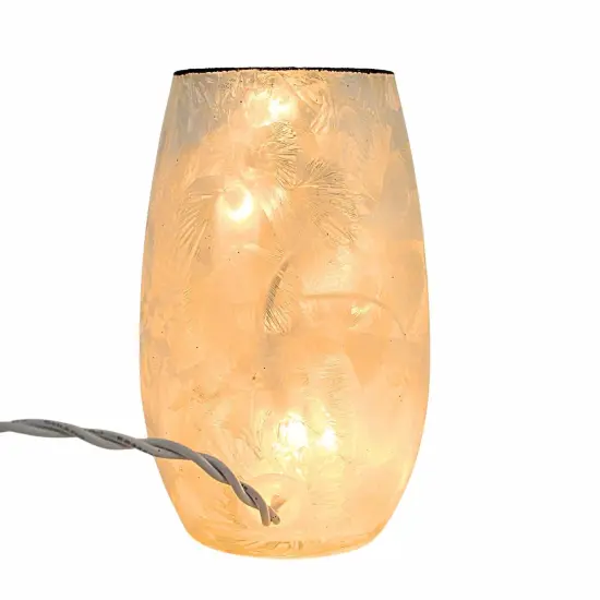 Stony Creek 5.0 Inch Spooky Season Pre-Lit Small Vase Halloween Lighted Glass Accent , Halloween Decor Spooky Season Lighted Halloween Cauldron {2}