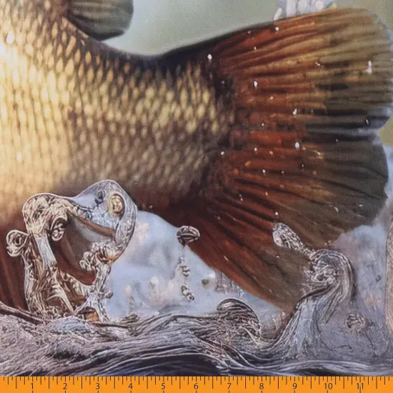 Mook Fabrics Wildlife Cotton Fabric [45 in. Wide] - By The Yard Perch (36" Panel) {2}