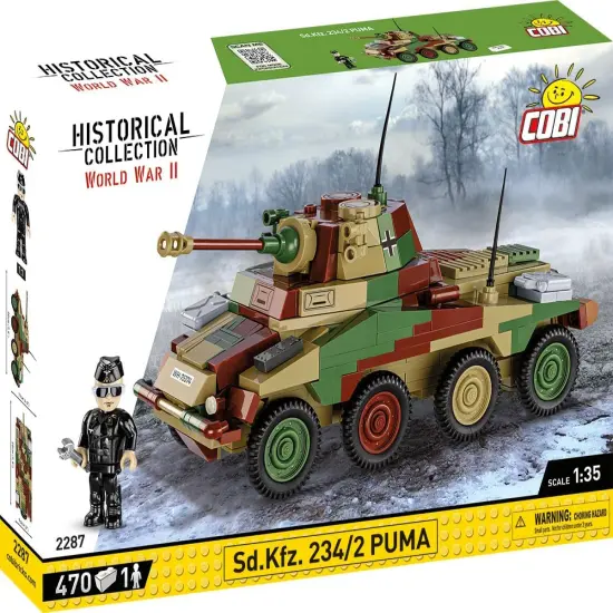 COBI Historical Collection WWII Sd.Kfz 234/2 PUMA Vehicle {2}