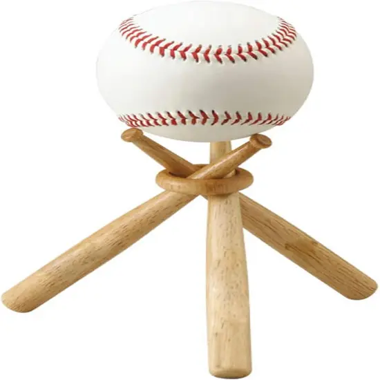 Wooden Baseball Stand, Baseball Holders for Display Balls Baseball Table Centerpieces for Baseball Players Fans Sports Lover {1}