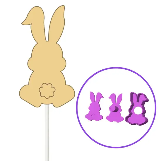 Easter Floppy Ear Bunny Cake Pop Mold or Popper {2}