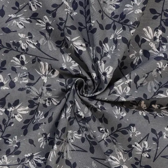 Mook Fabrics Aster Floral Cotton Fabric [108 in. Wide] - By The Yard Poppy Seed {2}