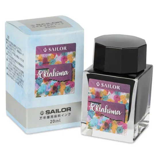 Sailor USA State Ink - Oklahoma, Burgundy, 20 ml {1}