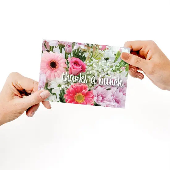 Great Papers! Bunch of Flowers Thank You Note Card and White Envelope, 4.875" x 3.375", 24 count {2}