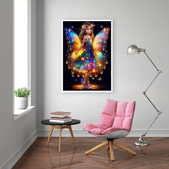 Fairy Diamond Art Kits for Adults,Elf Diamond Painting Kits for Adult Beginners,DIY Round Full Drill Diamond Art Painting,5D Diamond Art for Wall Decor Gift {3}