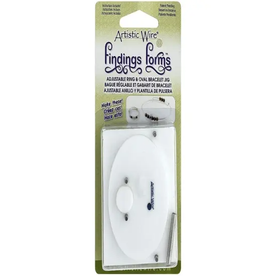 Artistic Wire Findings Forms, Adjustable Bracelet and Adjustable Ring Combination Tool, 50 x 65 mm / {1}