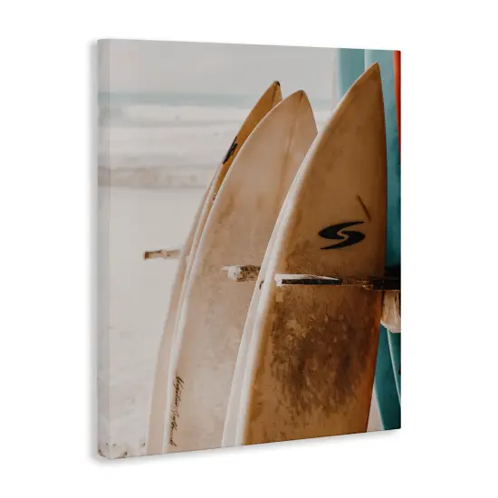 Stupell Industries Lined Up Surfboards Canvas Wall Art Design by LSR Design Studio {3}