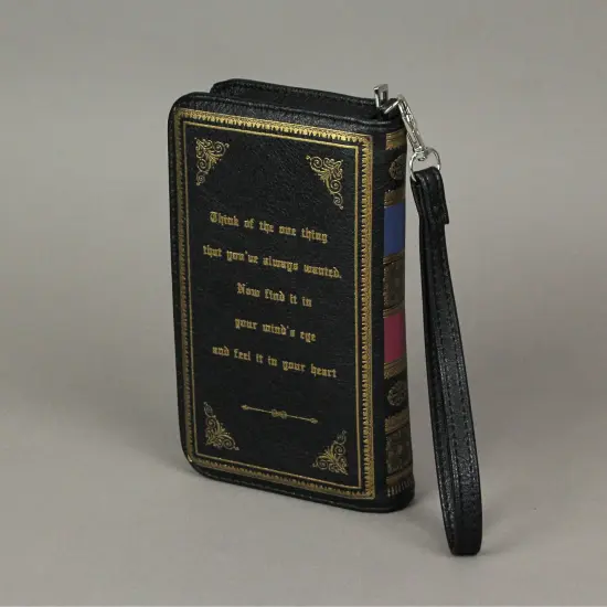 Black and Gold Beauty and the Beast Checkbook Style Fashion Wallet {6}
