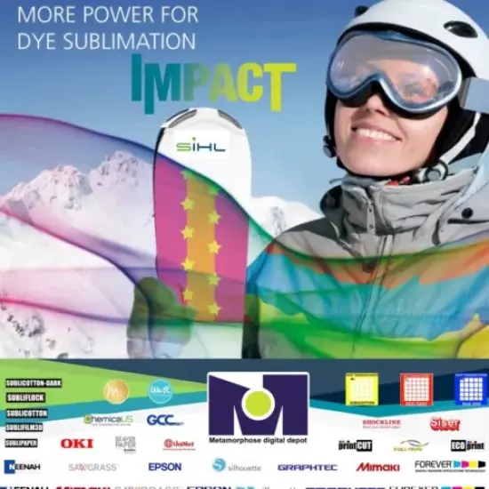 Sihl SubliColor IMPACT Dye Sub Paper 8.5&rdquo;x11&rdquo; For Ricoh/Virtuoso/Sawgrass/Epson Sheets Pack {7}