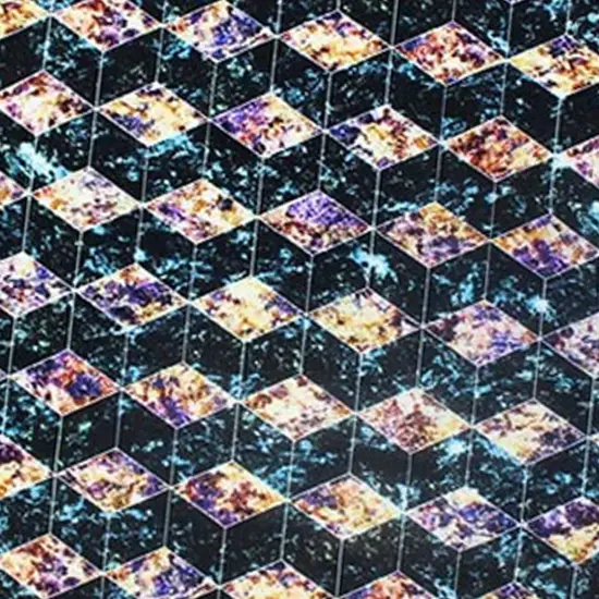 Geometric Diamond Printed Spandex Fabric {4}