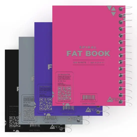 Fat Spiral Notebook - 5.5" x 4" - 200 Sheets - 48 Units {4}