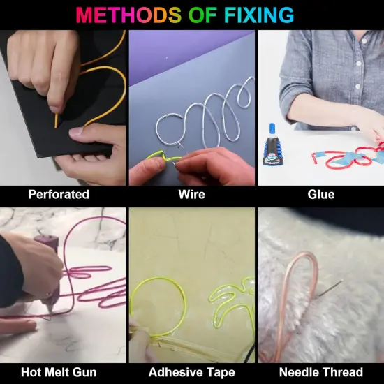 EL Wire 5 Pack-9.8ft Portable Neon Rope {2}