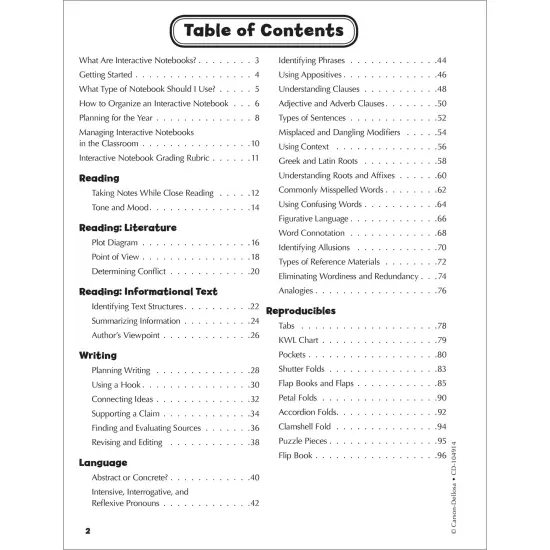 Carson Dellosa 7th Grade Language Arts Interactive Notebooks, Personalized Workbook Covering Plot Structure, Modifiers, Sentence Structure, Allusion, and More {3}