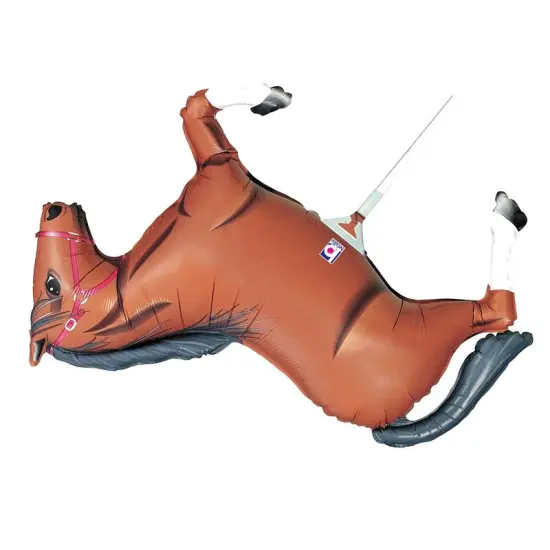 14" Brown Horse Mini Shape Balloon Air Fill Only {5}