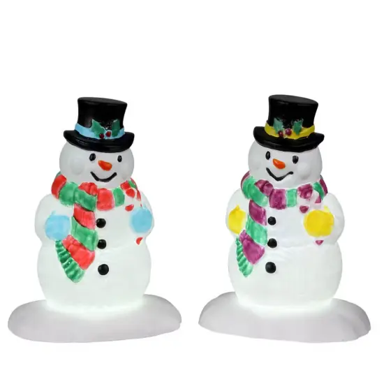 Holly Hat Snowman - Lemax (Lights Up!) {1}