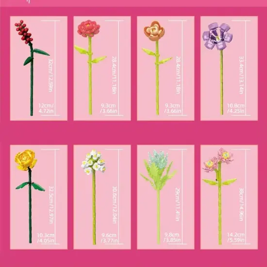 Constructor flower bouquet in a vase F07M9-8(109) {4}