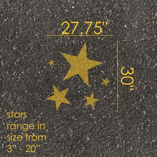 Stars Parking Space Stencil | High School Senior Parking Spot Stencil | Reusable Stencil | Stencil Ease | {5}