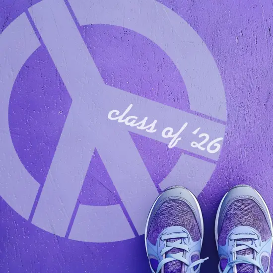 Peace Sign Parking Space Stencils | High School Senior Parking Spot Stencil | Reusable Stencil | Stencil Ease | {3}