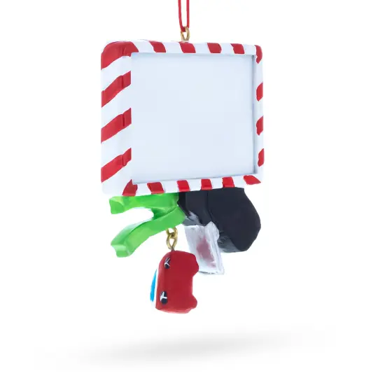 New Driver Santa License with Car Keys Resin Christmas Ornament {4}