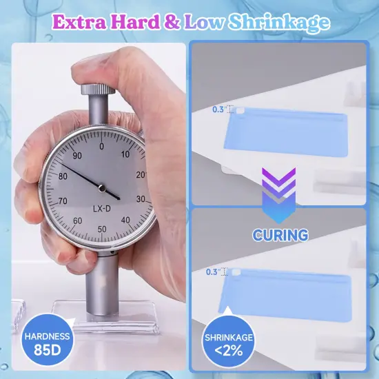 LET'S RESIN UV Resin, 300g Low Viscosity Crystal Clear Thin UV Resin Kit, Quick-Curing & Low Shrinkage Ultraviolet Epoxy Resin for Crafts, Casting, UV Resin Molds {4}