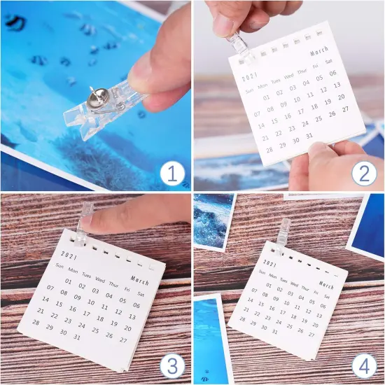 60 Pcs Push Pin Clips Decorative Push Pins with Clips Bulletin Board Clips Cork Board Pushpins Clear Craft Paper Clips Pushpins Thumb Tacks for Arts Cubicle Panel Wall Fabric Panels Offices Projects {3}