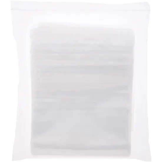 Plymor 8" x 18" (Pack of 100), 2 Mil Zipper Reclosable Plastic Bags {4}