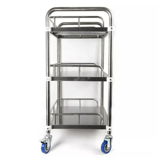 Rolling Salon Trolley Esthetician Cart Beauty Spa Facial Steel Storage Station {3}