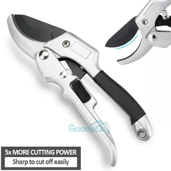 Professional Powerful Drive Ratchet Anvil Hand Pruning Shears, Garden Clippers {3}