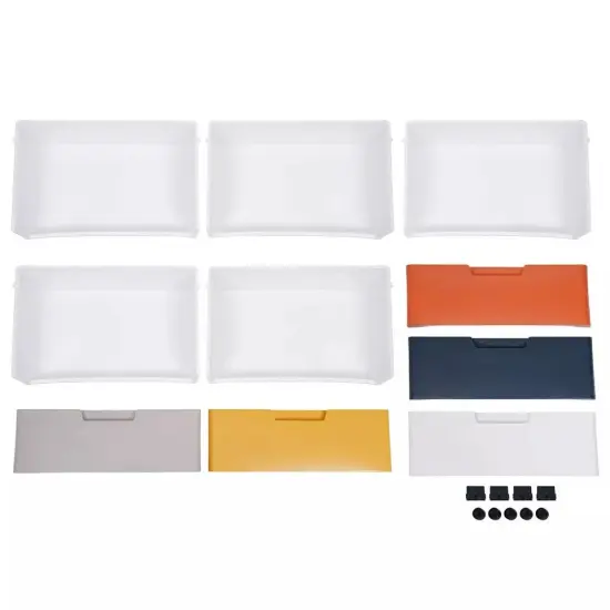 5 Tiers Drawers Dresser Storage Cabinet with 5 Drawers Vertical Closet Organizer {2}