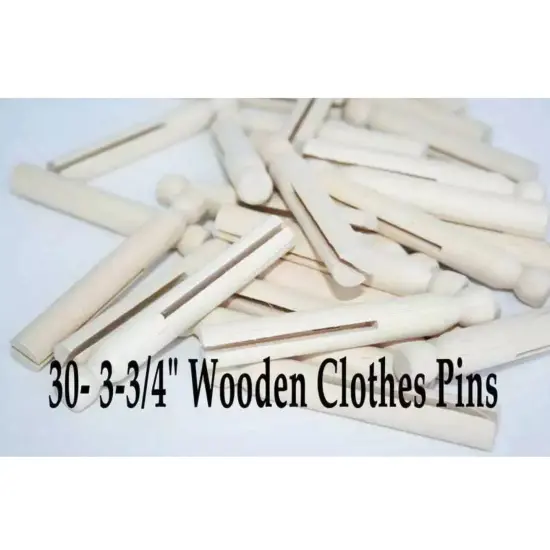 Kitcheniva 30 Pcs Wooden Clothes Pins Clothes Doll Pin Crafts {3}